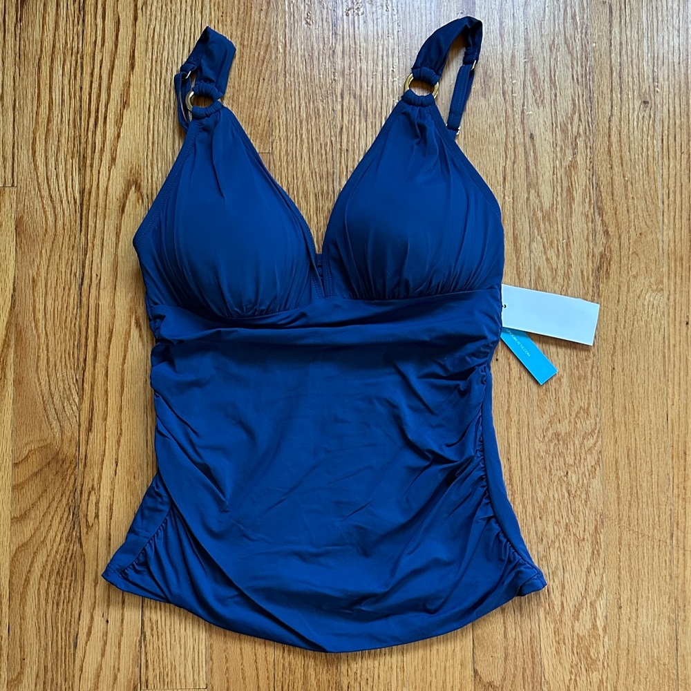 Bleu Rod Beattie Blue Swim Top